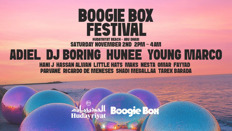 Boogie Box Festival at Hudayriyat Beach, Abu Dhabi