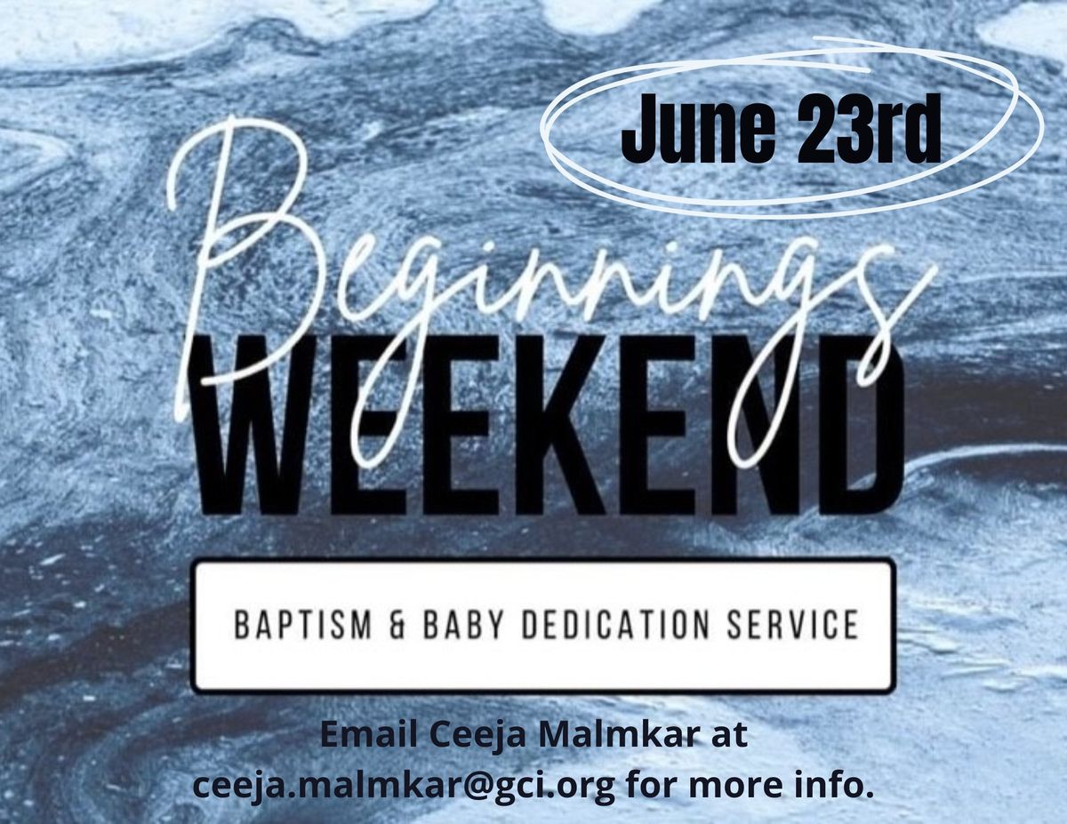 Baptism Sunday and Potluck!