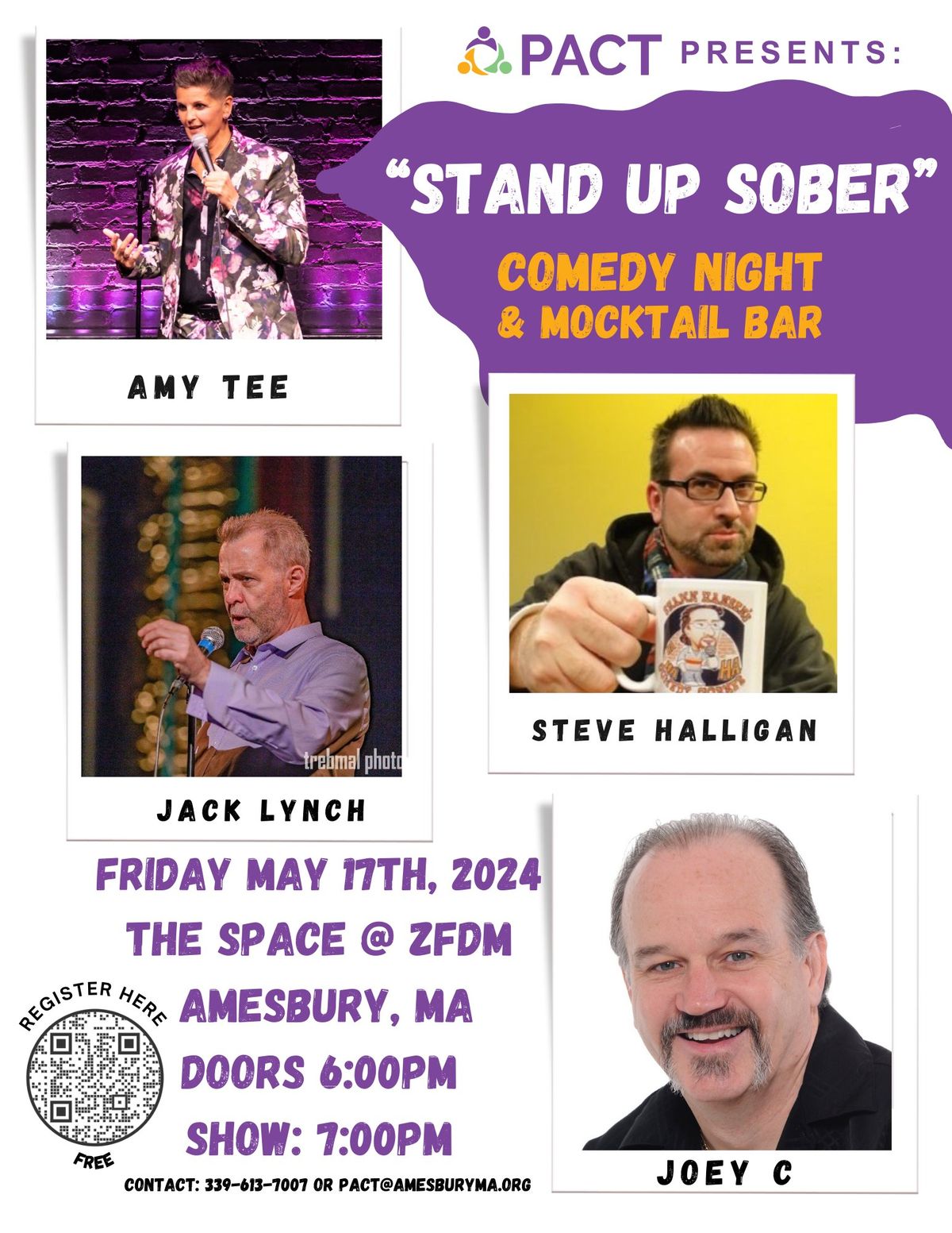 PACT Presents: STAND UP SOBER w\/ Amy Tee & Friends