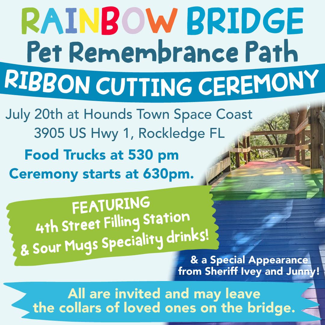 Rainbow Bridge Pet Remembrance Path Ribbon Cutting 