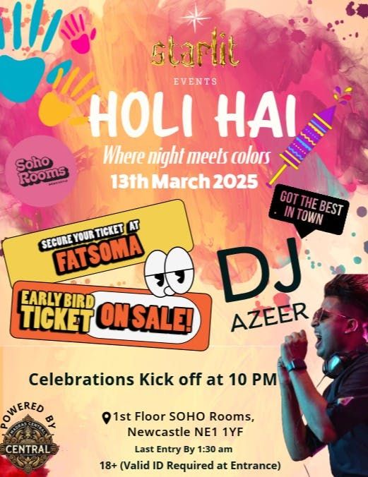 Holi Hai!- Where night meets colors