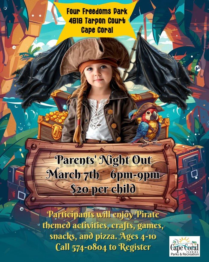 Parents\u2019 Night Out \u201cPirates\u201d