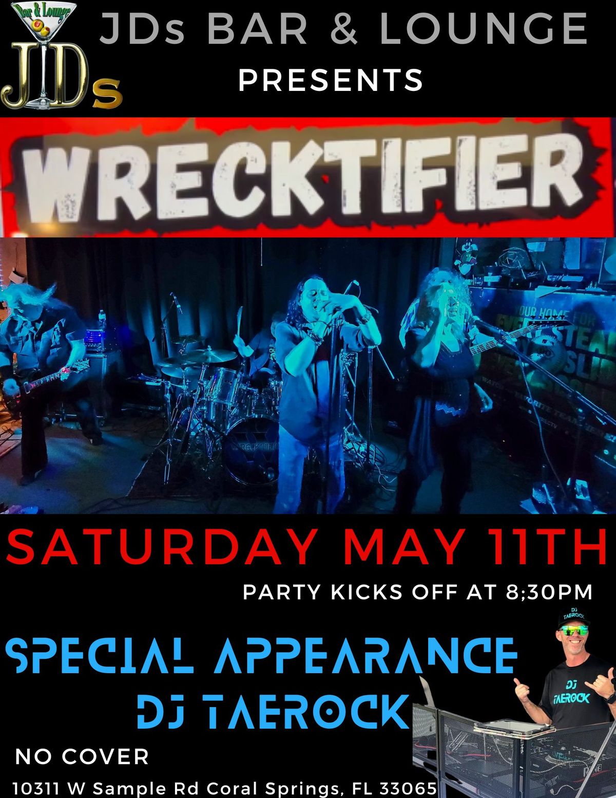 Taerock Rocks With Wrecktifier @ JDs Bar & Lounge Rock Show