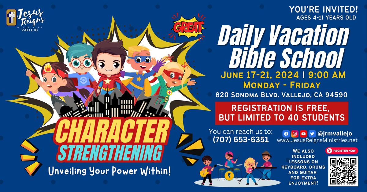 FREE!!! DAILY VACATION BIBLE SCHOOL 2024 (CHARACTER STRENGTHENING)