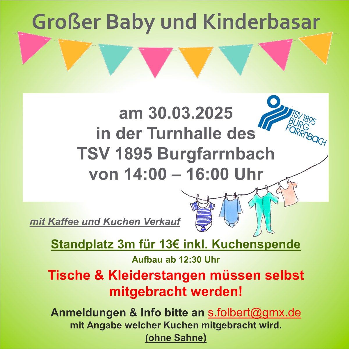 Gro\u00dfer Baby und Kinderbasar