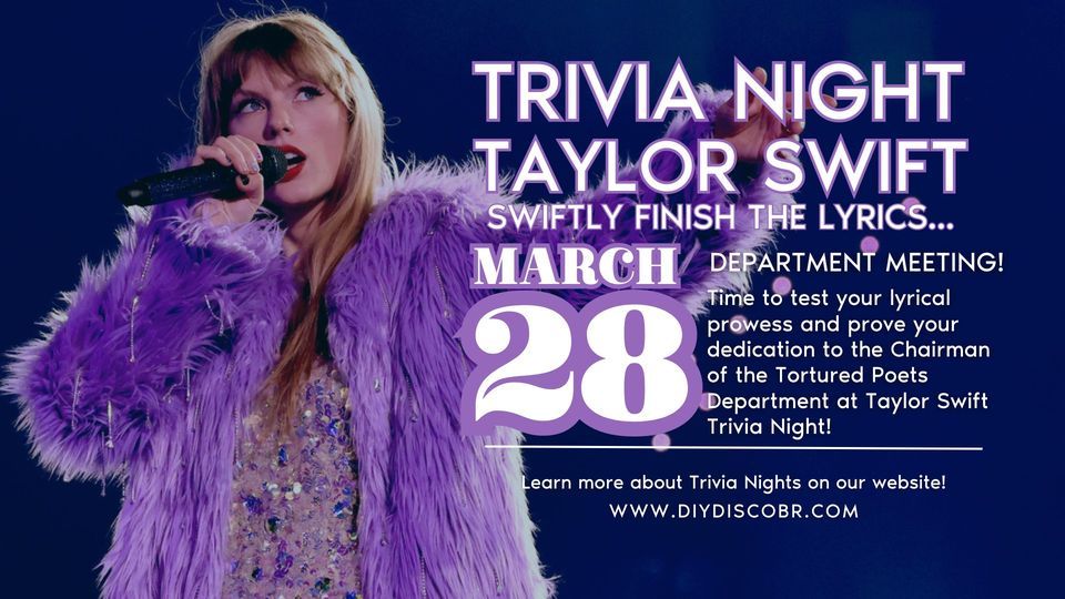 Taylor Swift Trivia: Swiftly Finish the Lyrics 