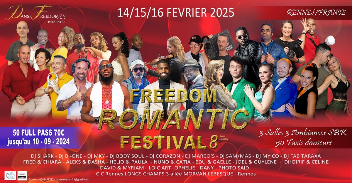 FREEDOM ROMANTIC FESTIVAL 8\u00e8me \u00e9dition 14\/15\/16-02-2025