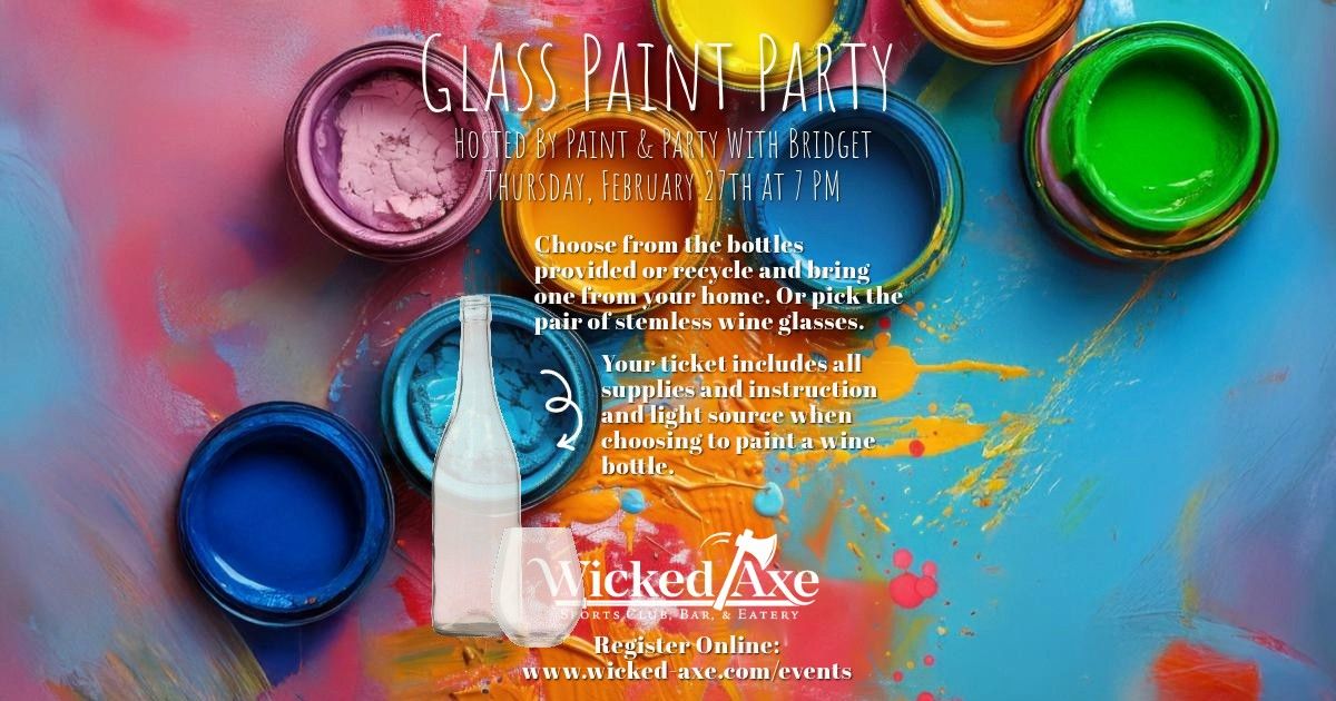 Glass Paint Party Hosted by Paint & Party with Bridget