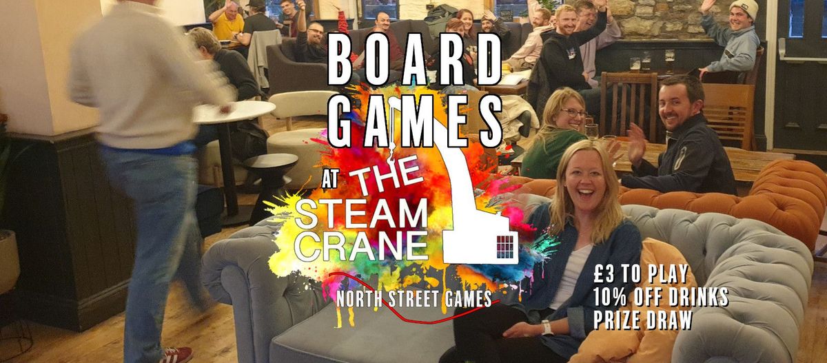 Board Game Night at The Steam Crane