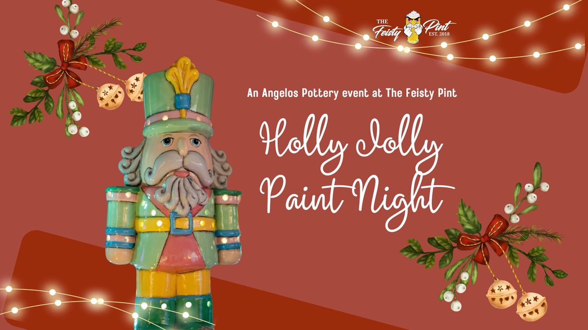 Brushes and Brews @ Feisty Pint: A Holly Jolly Paint Night