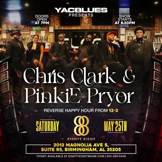 YAC Blues Presents: Chris Clark and Pinkie Pryor