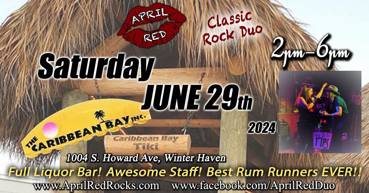 April Red ROCKS the Caribbean Bay Bar in Winter Haven!