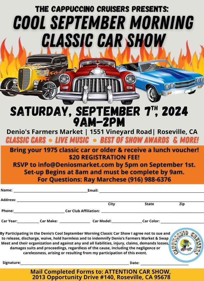 Cool September Morning Classic Car Show 