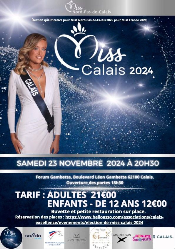 Election Miss Calais pour Miss Nord Pas de Calais