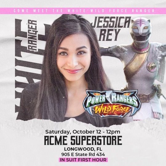 Jessica Rey of Power Rangers Wild Force - SIGNING