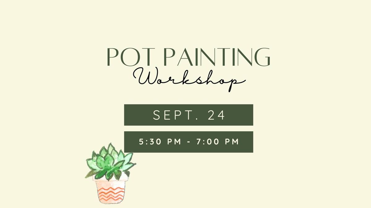 Pot Painting with Holly & Sara