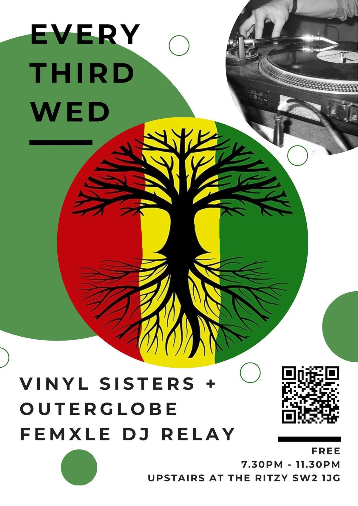 Vinyl Sisters & Outerglobe Femxle DJ Relay - 19th February (Free Entry)