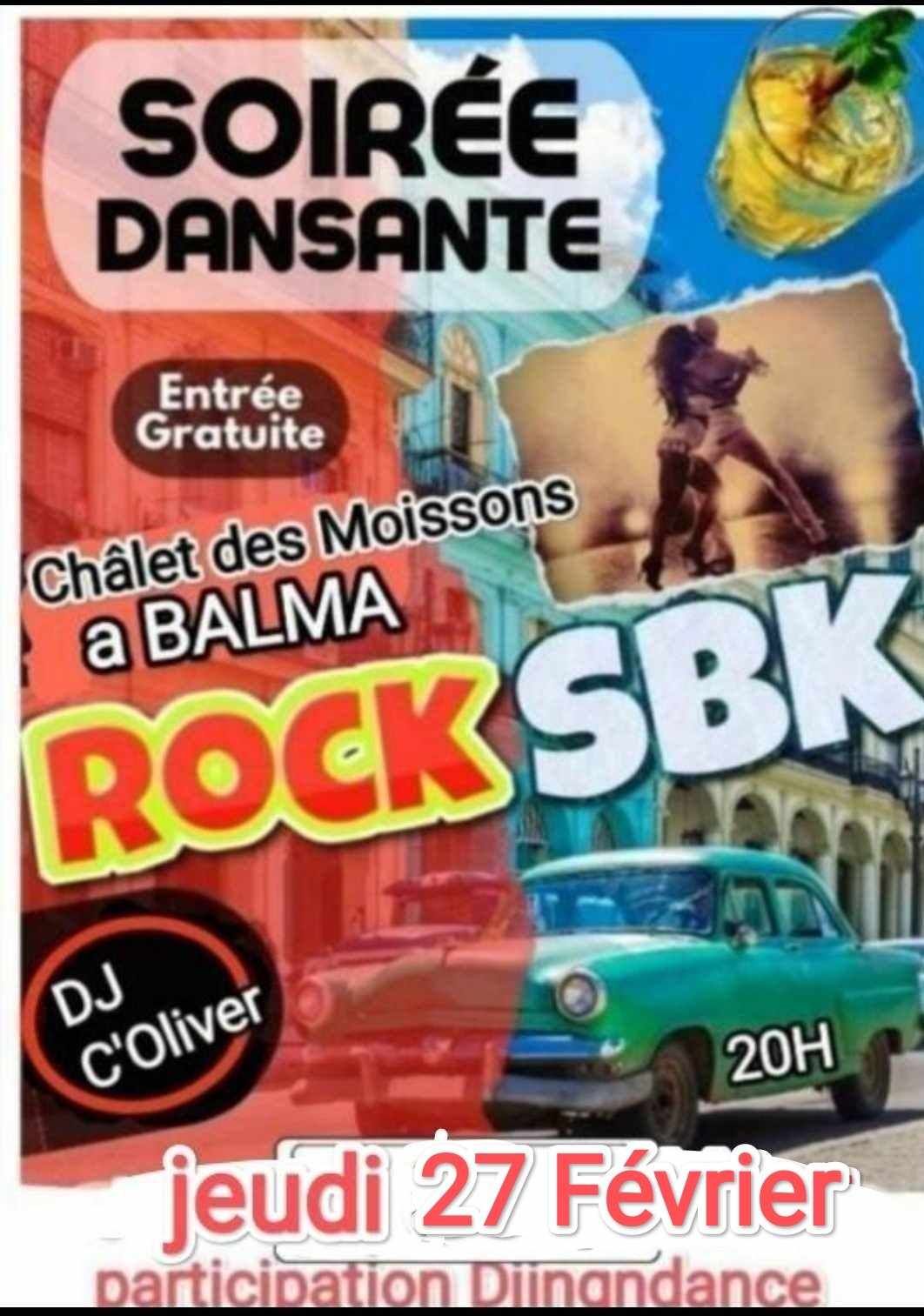 Soir\u00e9e Rock Salsa Bachata Kizomba au Chalet des Moissons