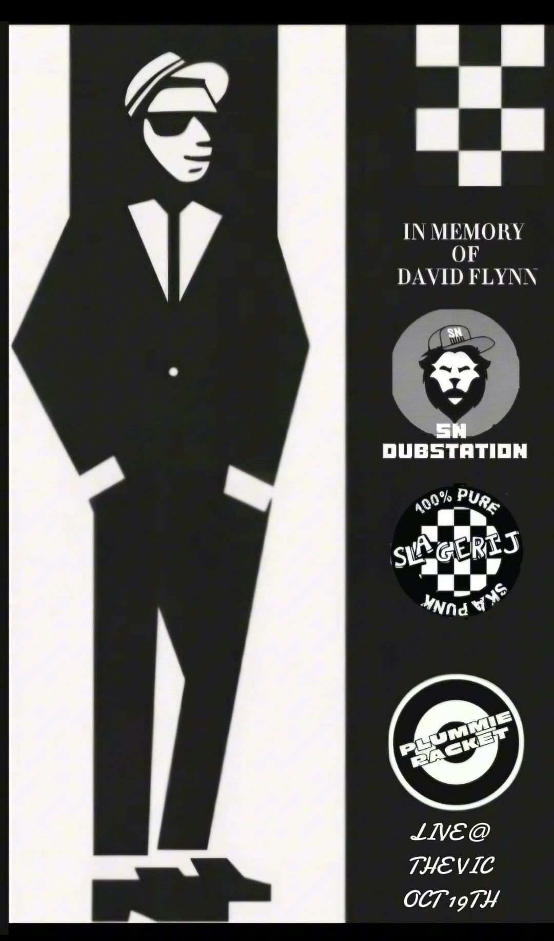 SN DUBSTATION \/ SLAGERIJ \/ PLUMMIE RACKET - in memory of DAVID FLYNN - live at The Vic 