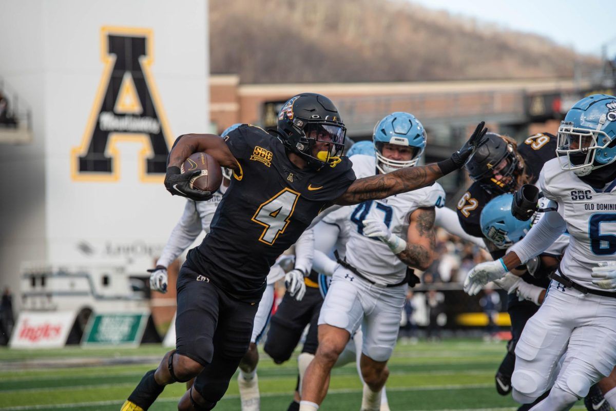 Appalachian State Mountaineers at Old Dominion Monarchs Football at Kornblau Field at S.B. Ballard Stadium