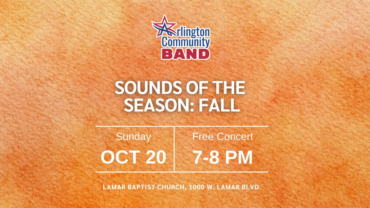 Sounds of the Season: Fall Concert