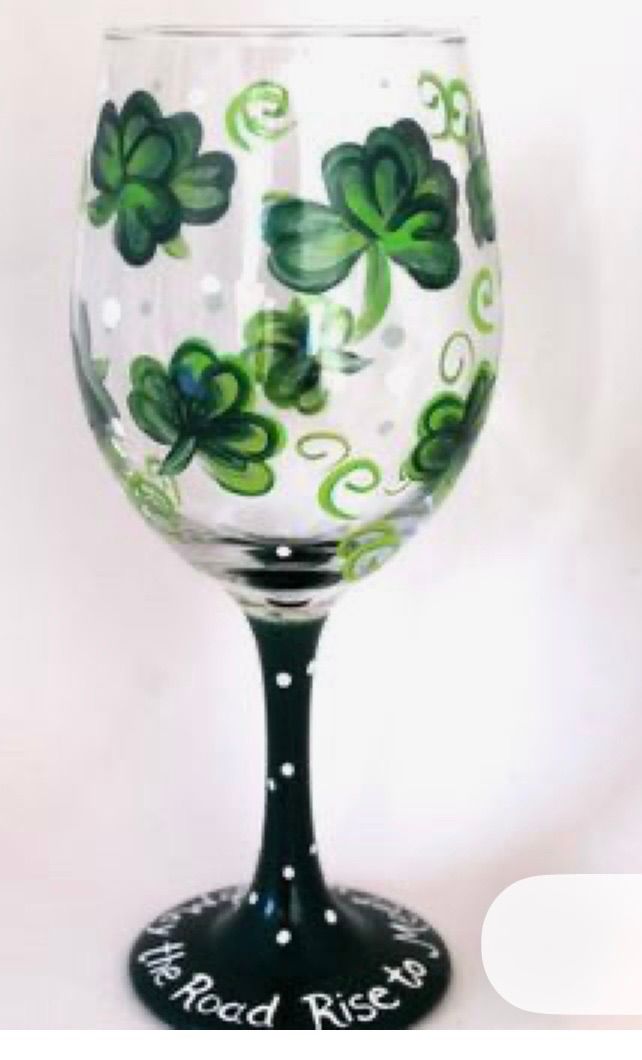 St Patty\u2019s Day Paint a Wine Glass