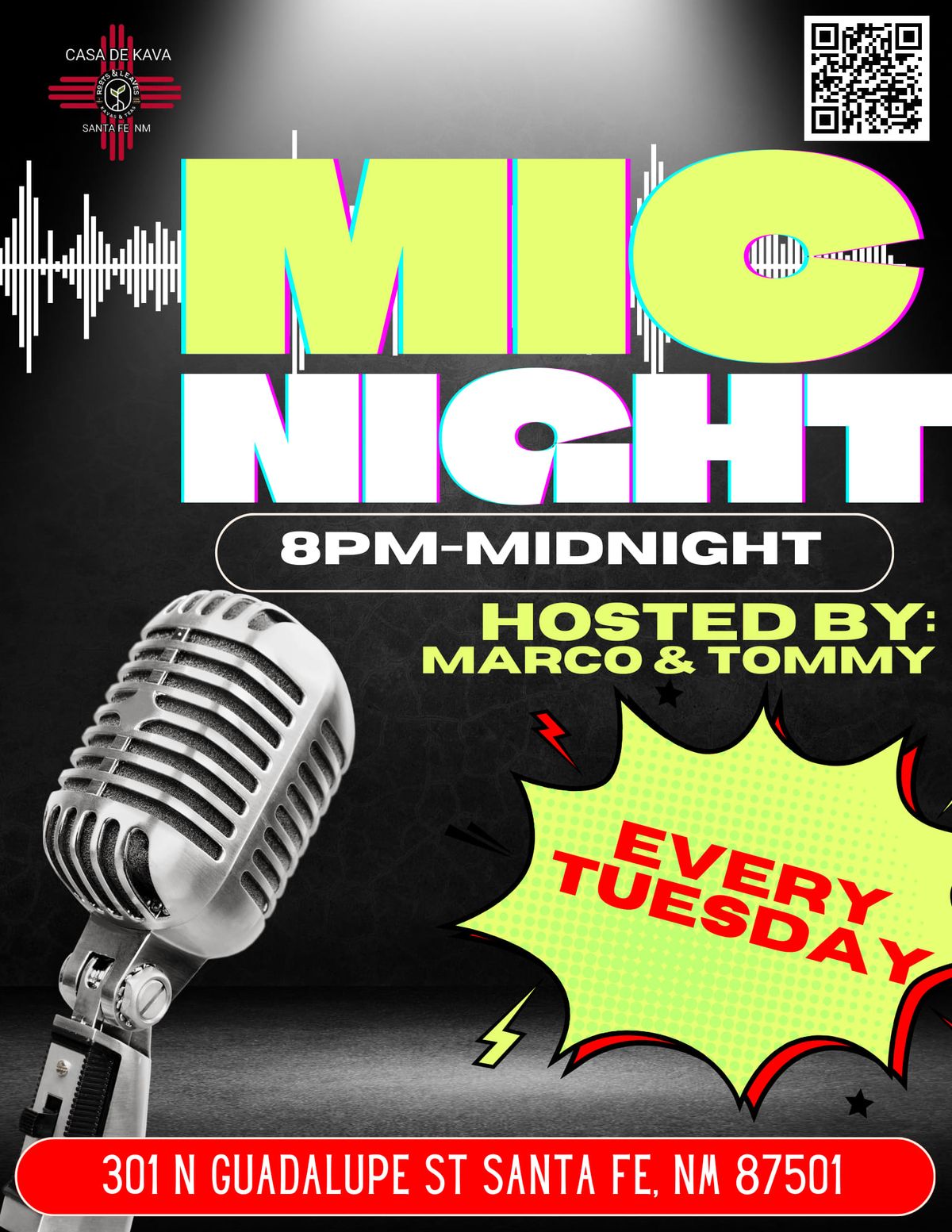 Open Mic: Every Tuesday @8pm