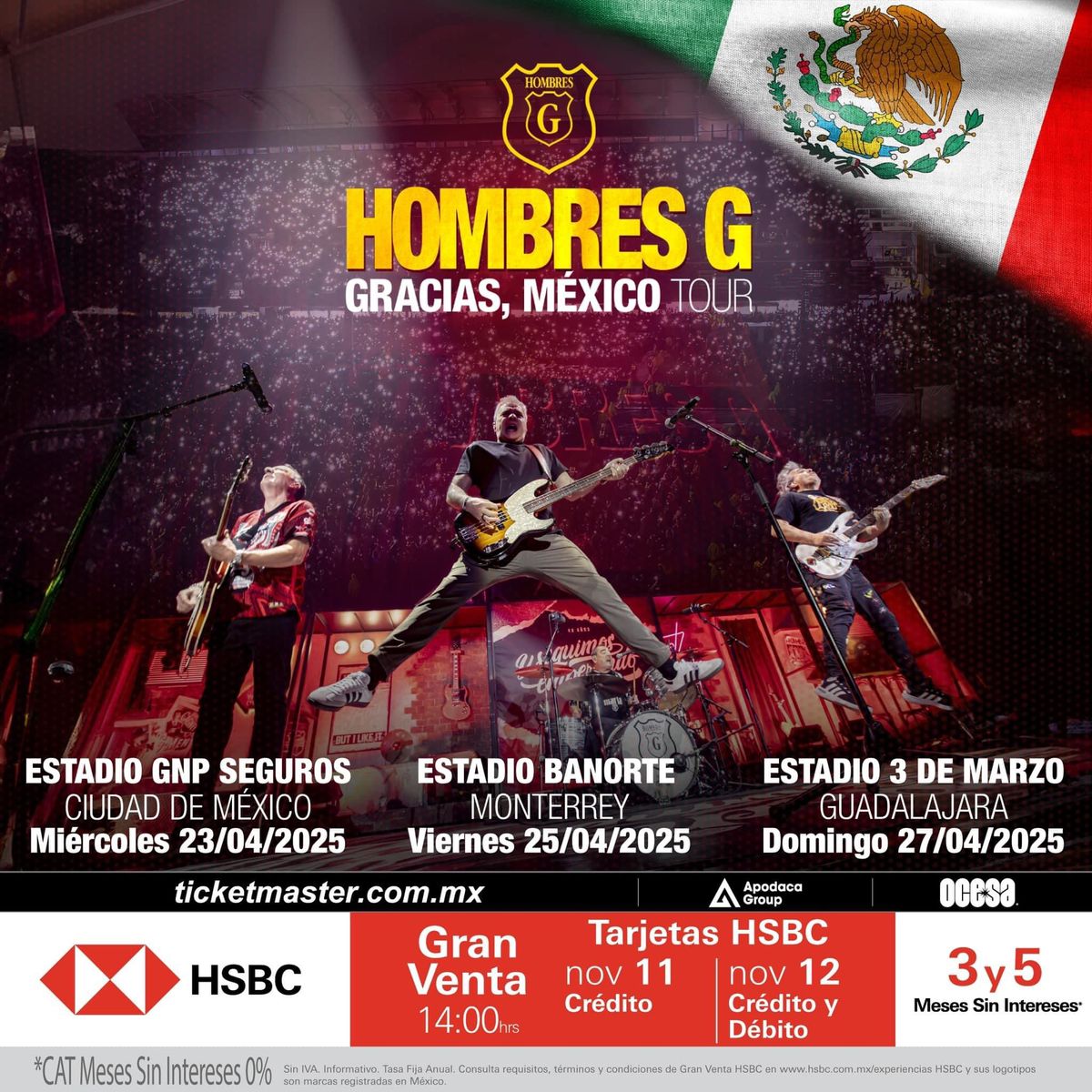 Hombres G en Guadalajara 