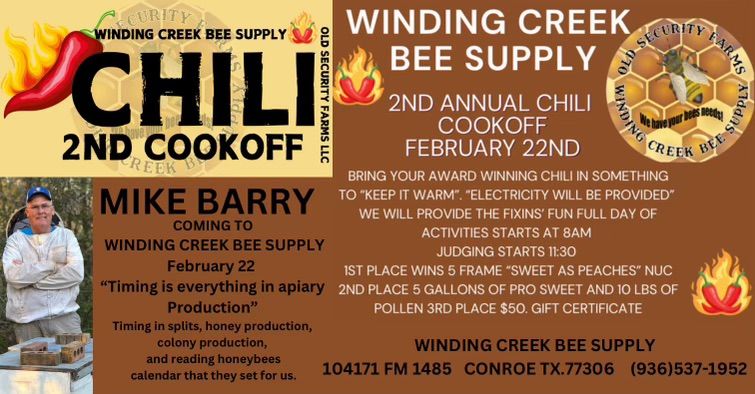 Free day with Mike Barry and Chili Cookoff