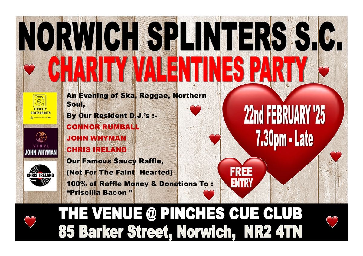 NORWICH SPLINTERS VALENTINES CHARITY PARTY 2025