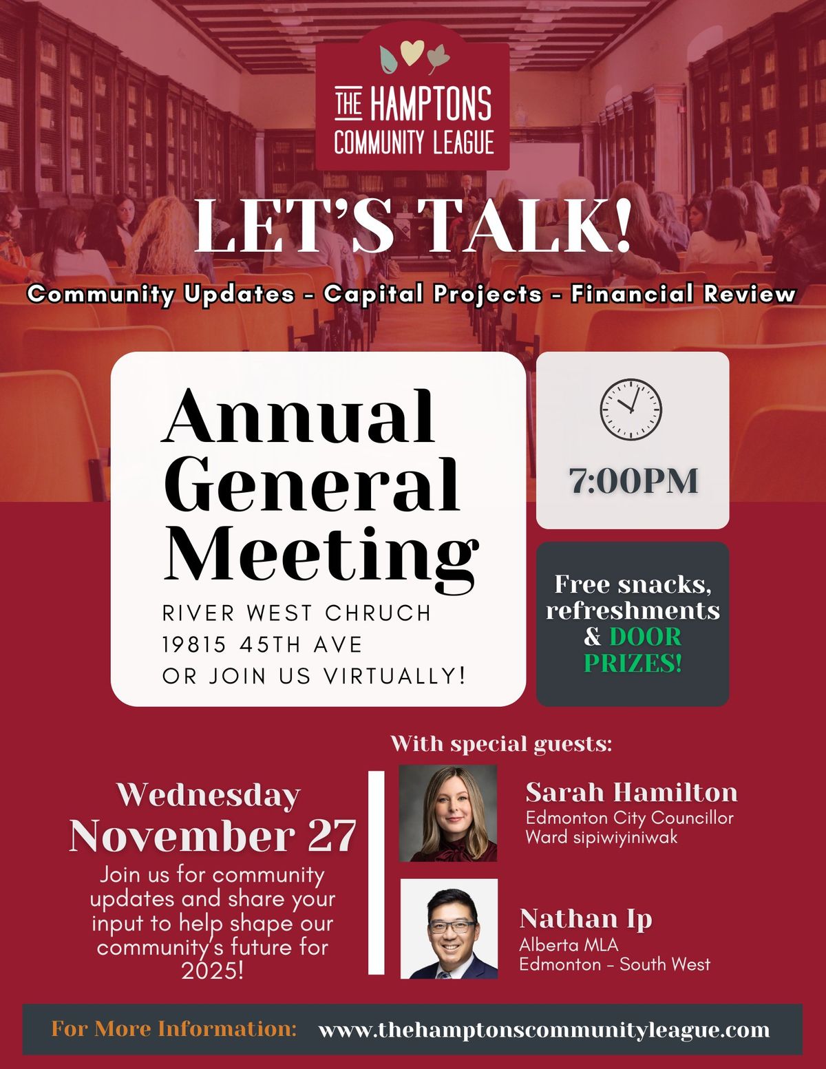 The Hamptons Community League 2024 Annual General Meeting