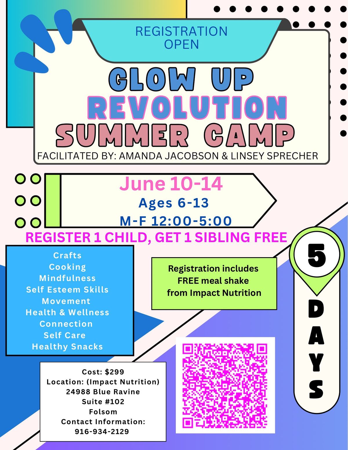 The Glow Up Revolution Kids Summer Camp \u26fa\ufe0f 