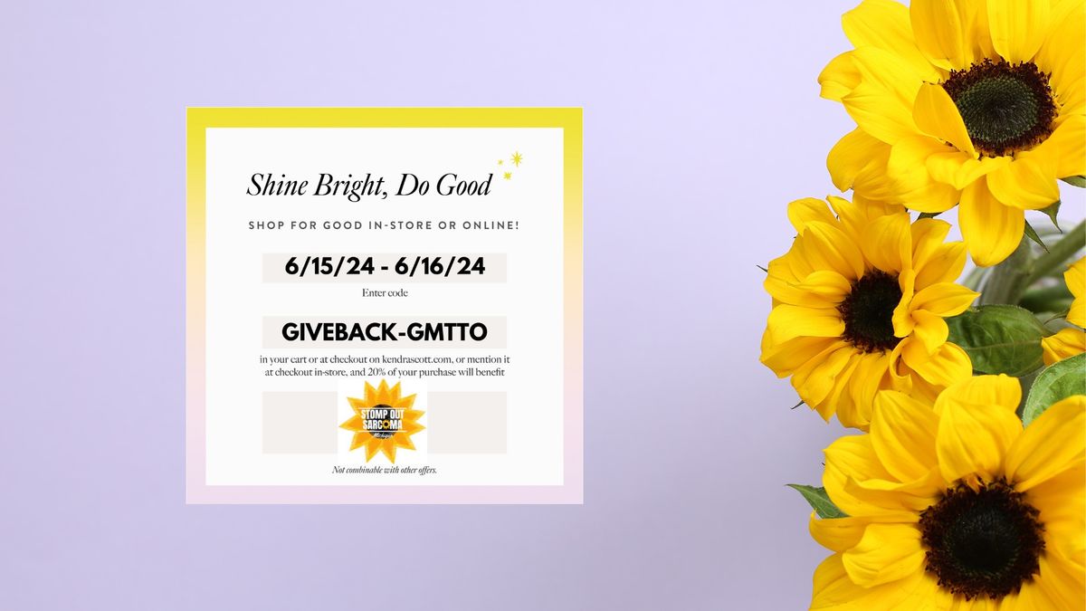 Kendra Scott Gives Back - Stomp Out Sarcoma