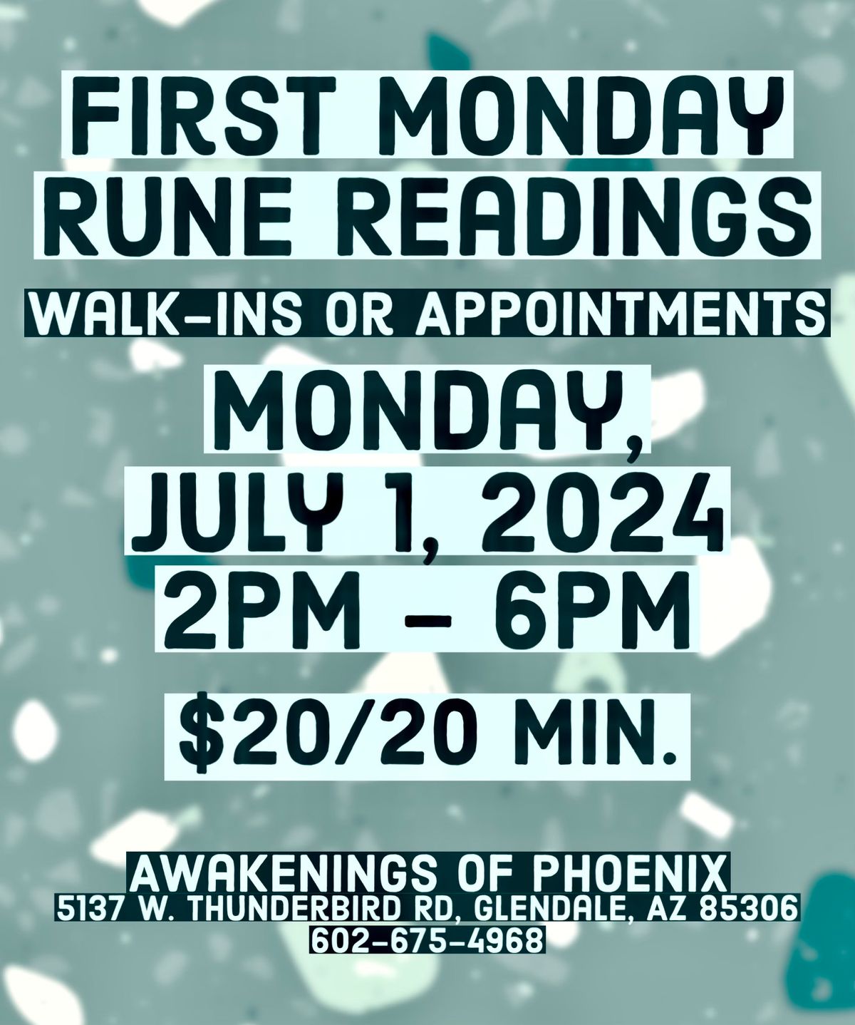 First Monday Medicine Rune Readings 