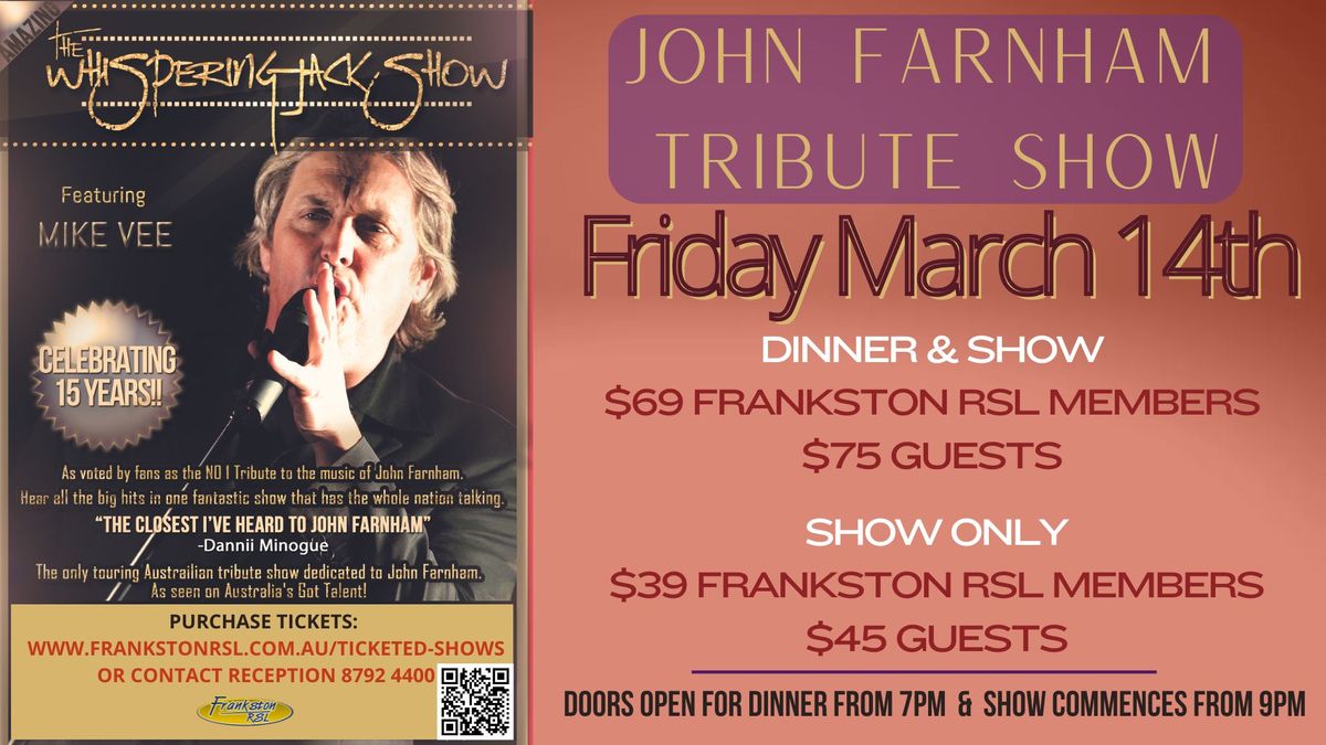 Whispering Jack - John Farnham Tribute Show