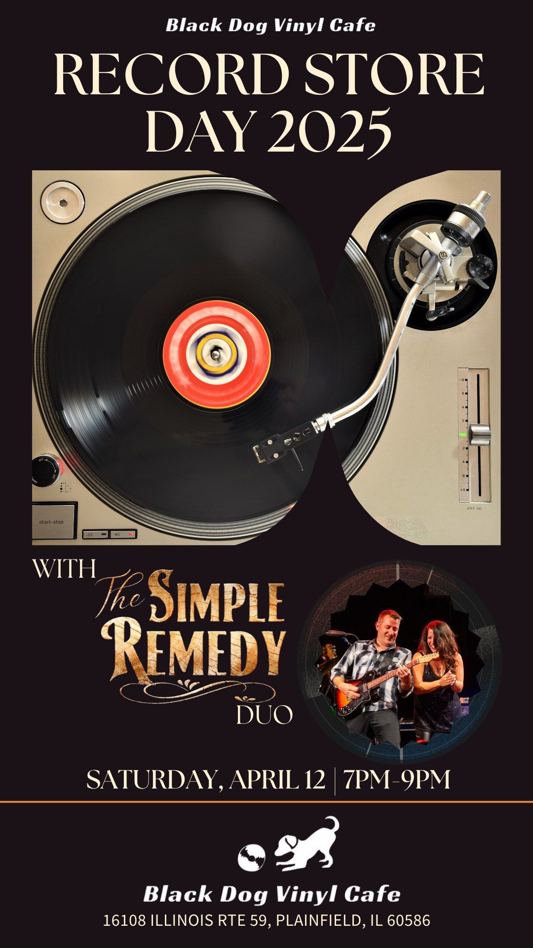 The Simple Remedy DUO at Black Dog Vinyl Cafe for Record Store Day