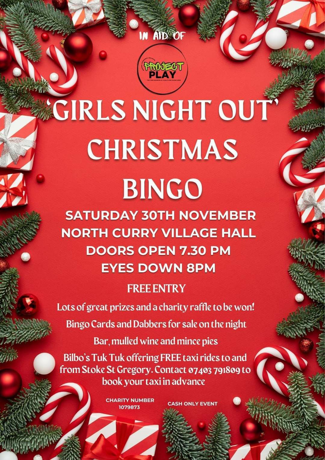 'Girls night out' Christmas Bingo