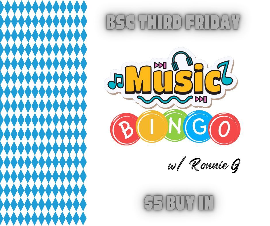 Music Bingo w\/ Ronnie G. @ the BSC 