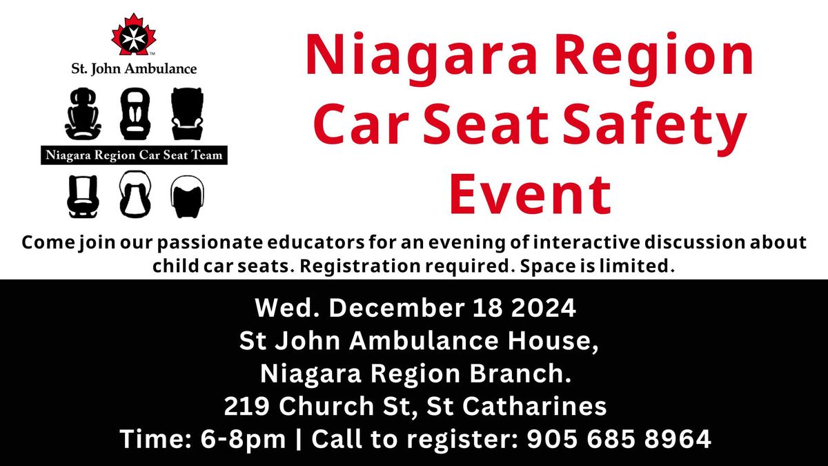 December 2024 Car Seat Safety Event