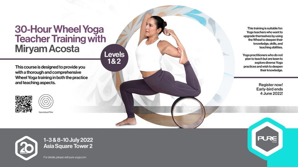 30-Hour Wheel Yoga Teacher Training \u2013 Level 1 & 2 with Miryam Acosta