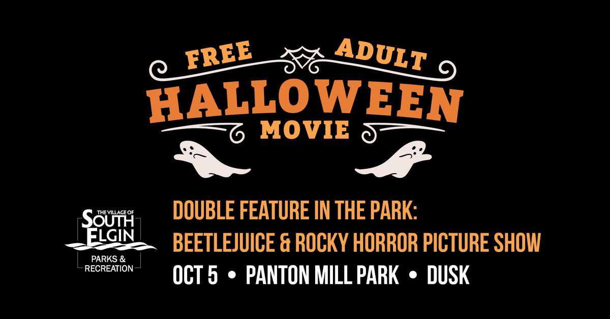 Double Feature in the Park: Beetlejuice & Rocky Horror Picture Show (Ages 18+)