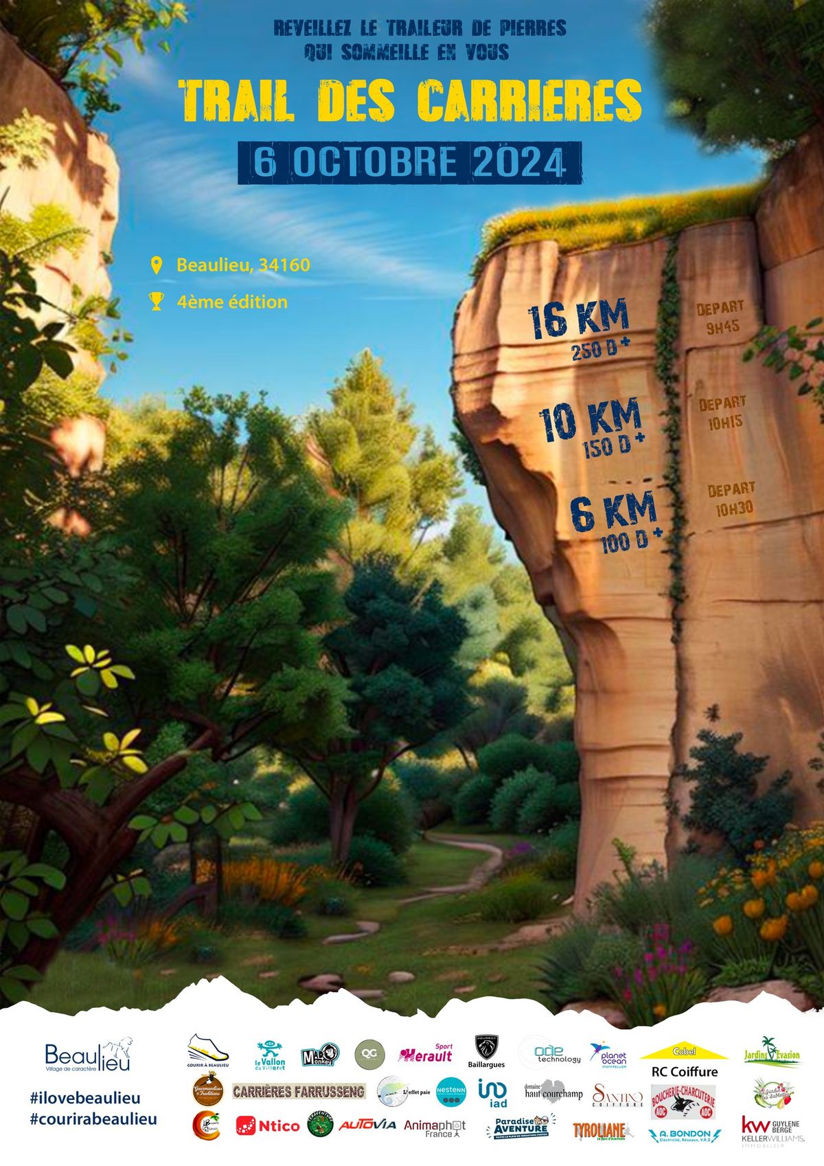 Trail des Carri\u00e8res de Beaulieu 2024 - 4\u00e8me \u00e9dition