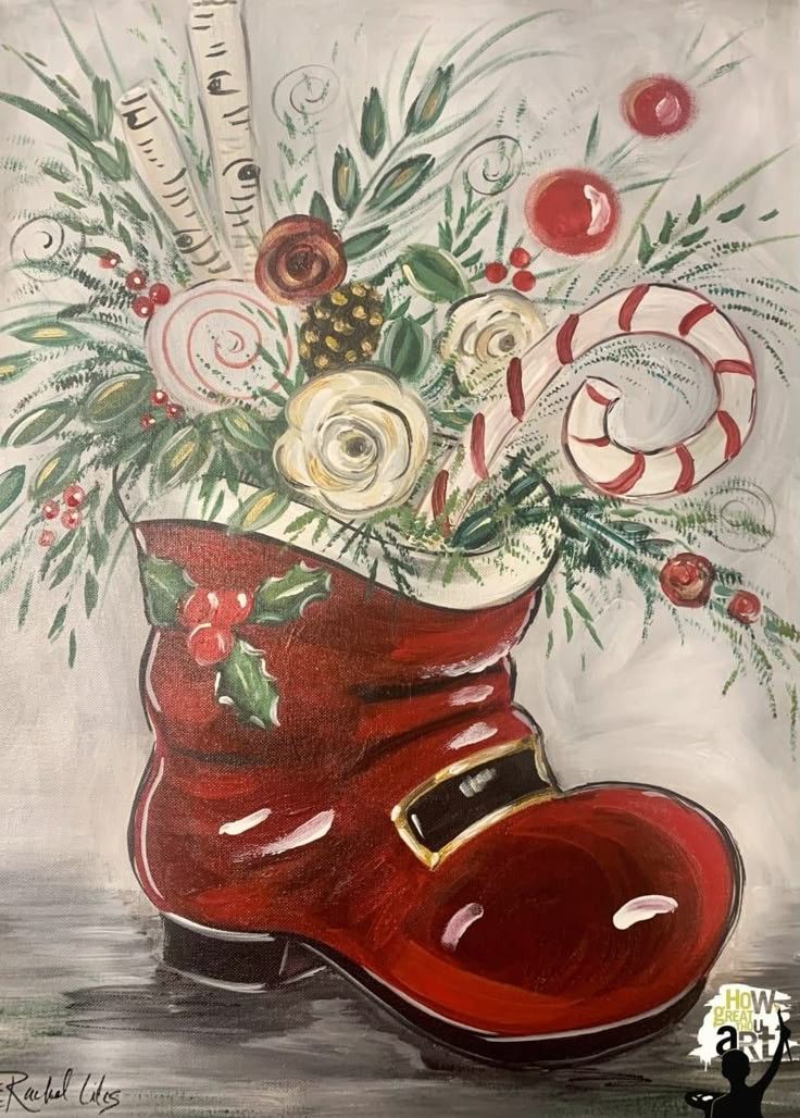 Adult level Christmas Paint class