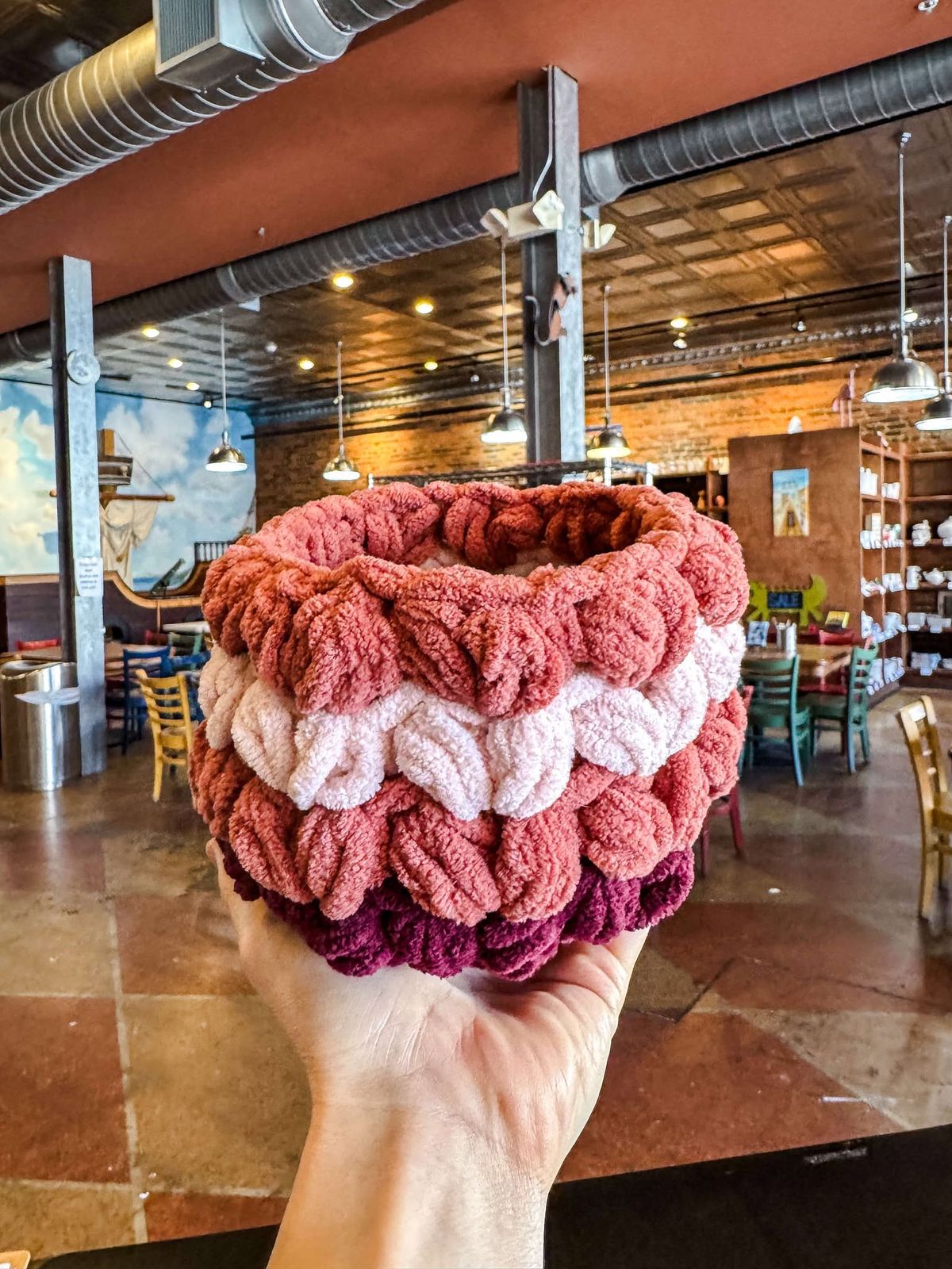 Cozy Heart Crochet Bowl Class