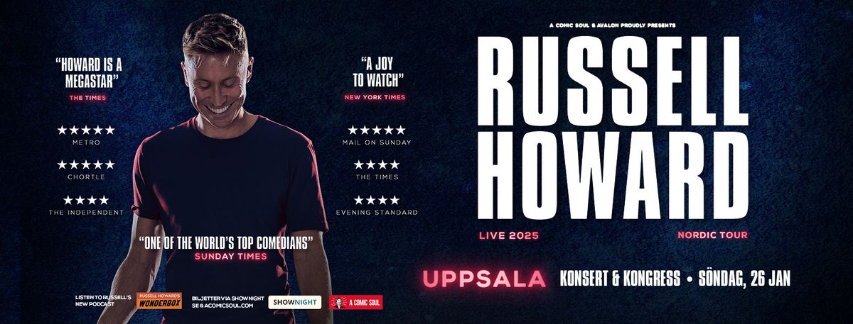 Russell Howard \/\/ Uppsala \/\/ 26.01.25