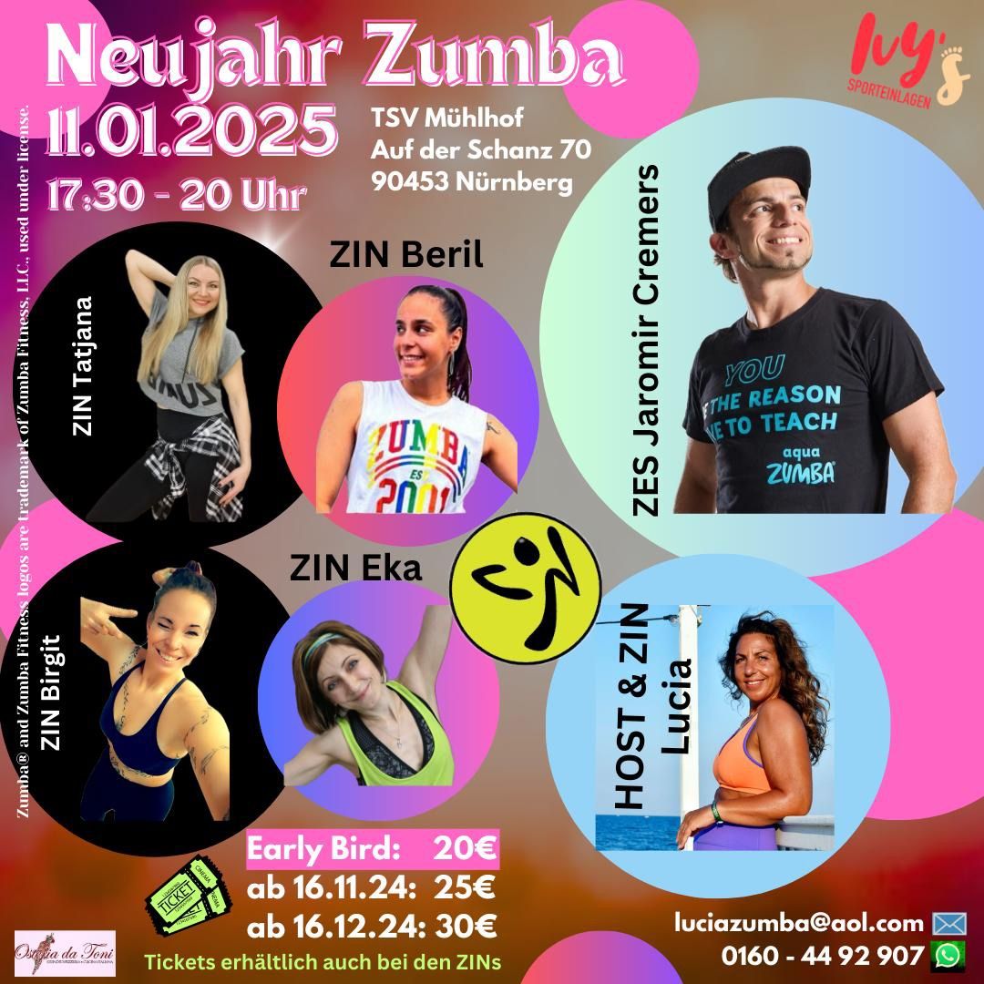 Neujahr Zumba mit Zes Jaromir Cremers