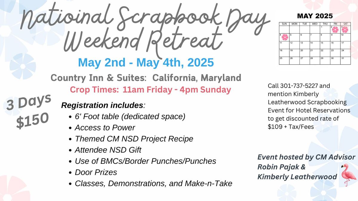 NSD Weekend Retreat May 2nd - May 4th 