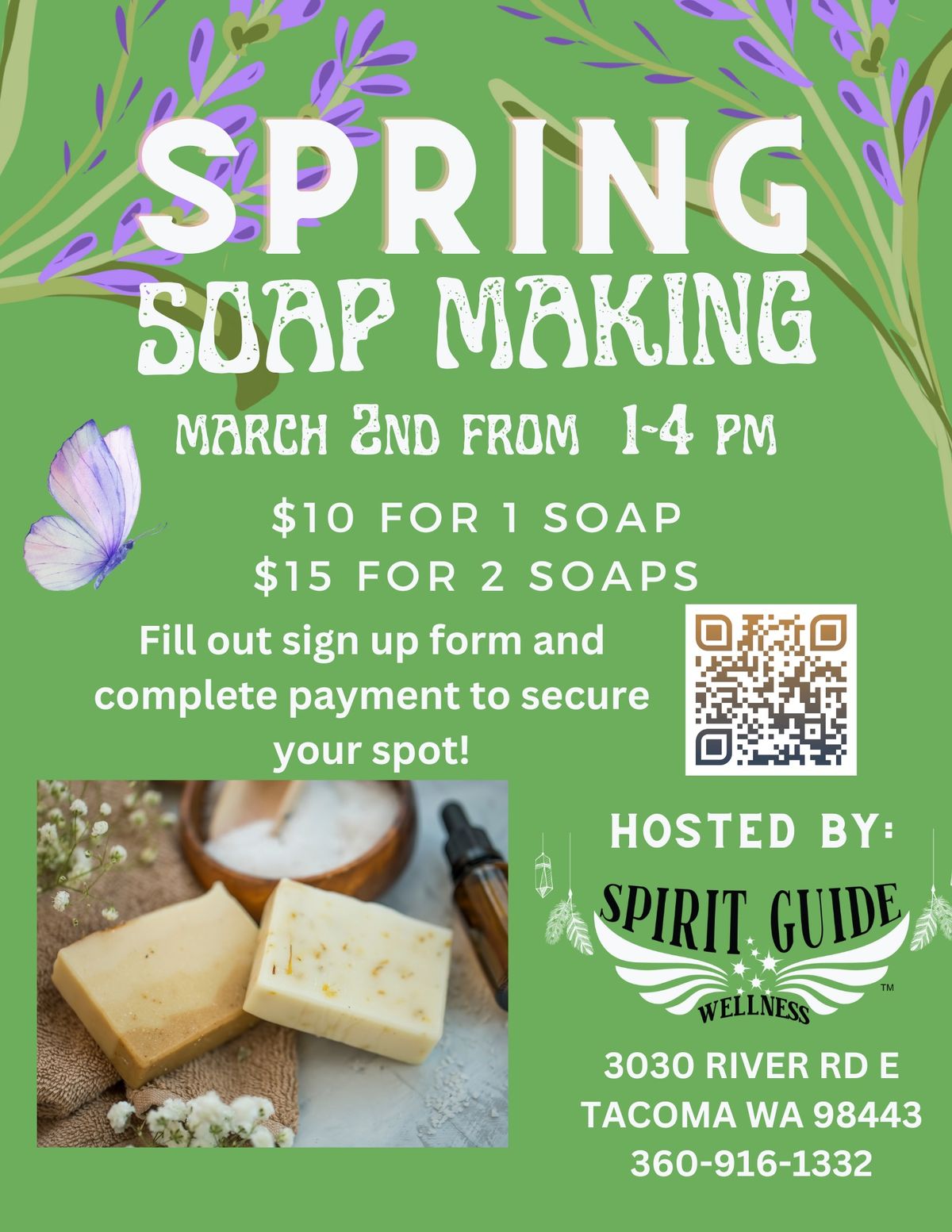 3\/2 SPRING SOAP MAKING TACOMA,WA