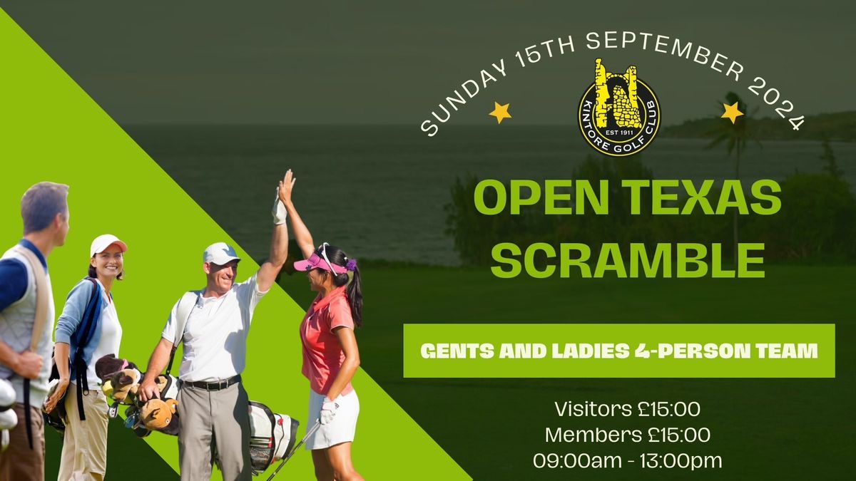 Open Texas Scramble (Gents & Ladies 4 Person Team)