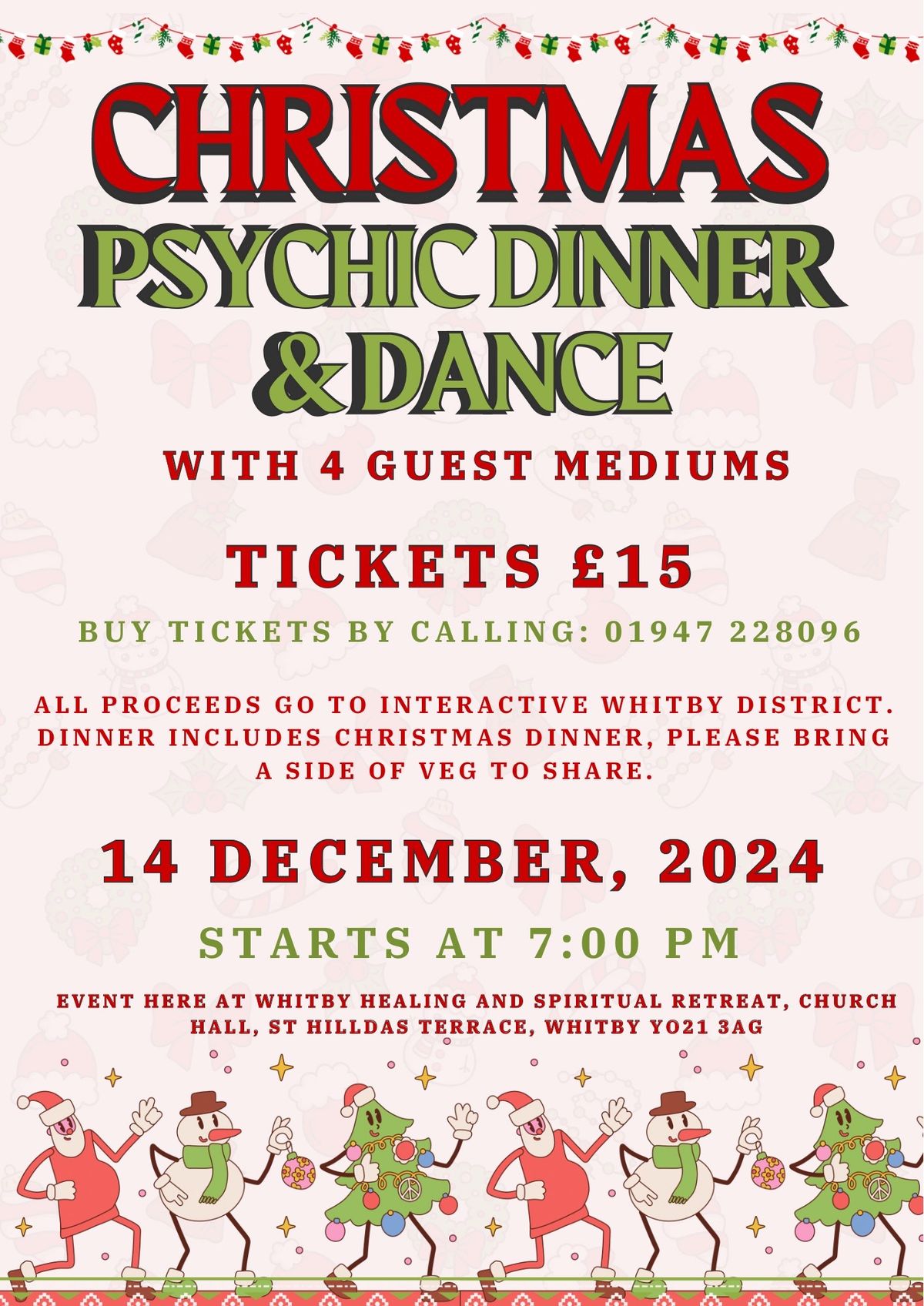 Christmas Psychic Dinner & Dance - 4 Mediums